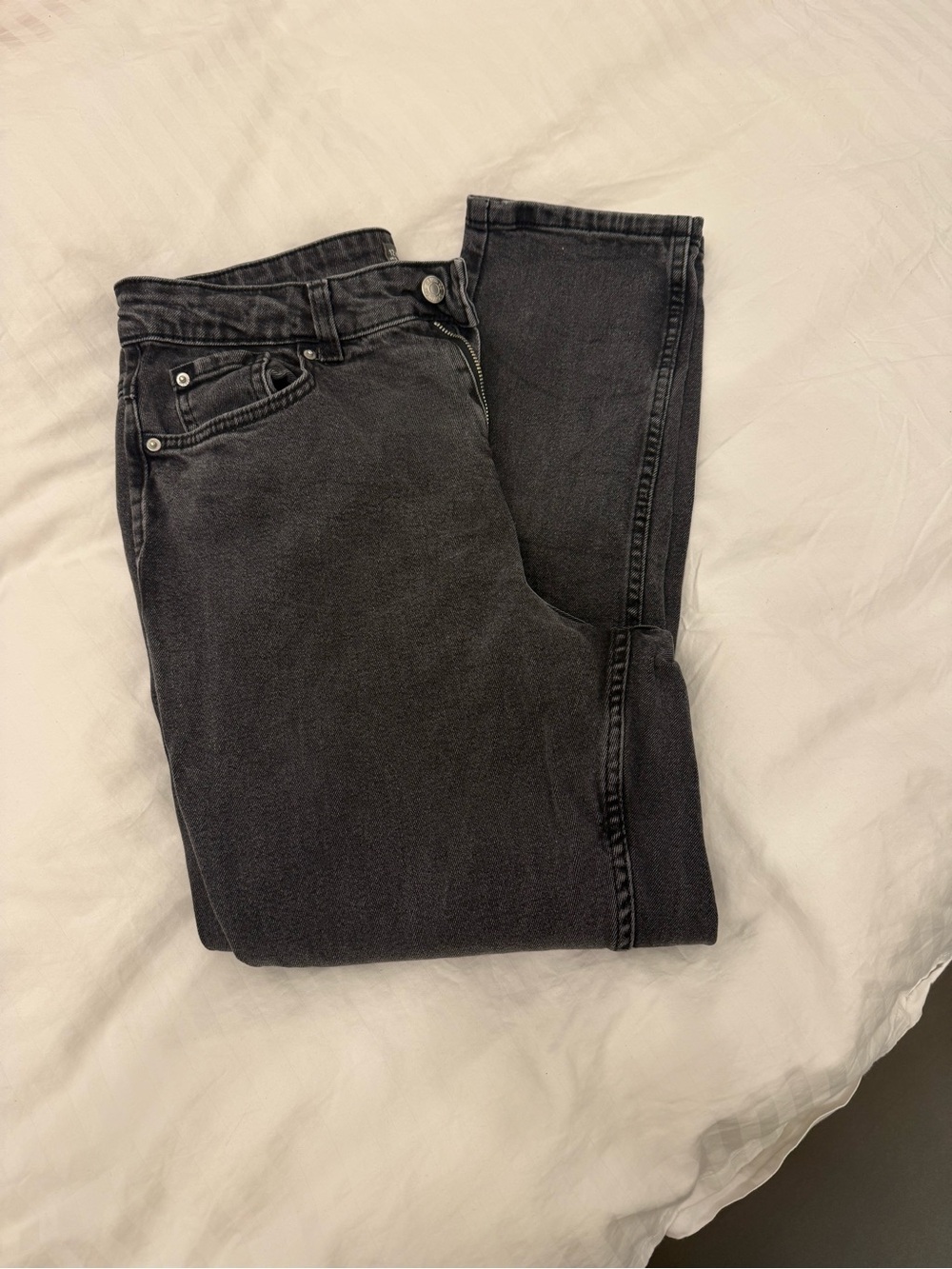 Denim&Co Faded Grey Washed Jeans